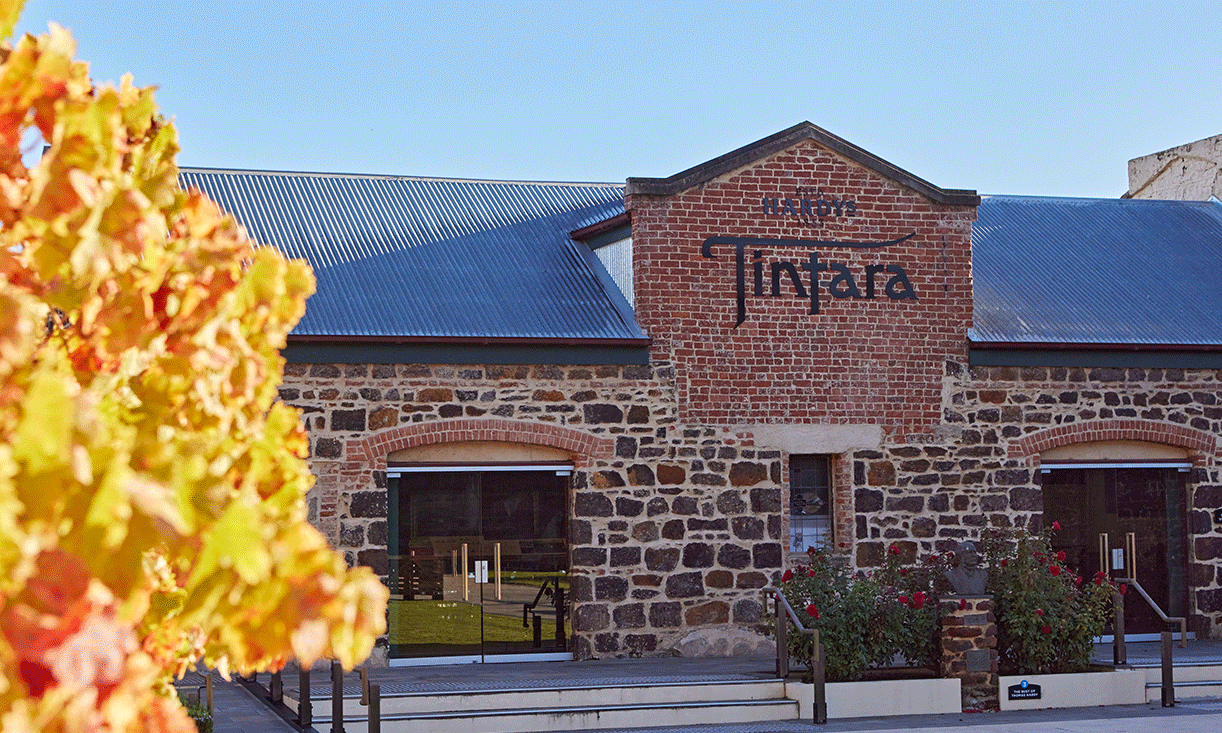 View of brick building Tintara Estate cellar door