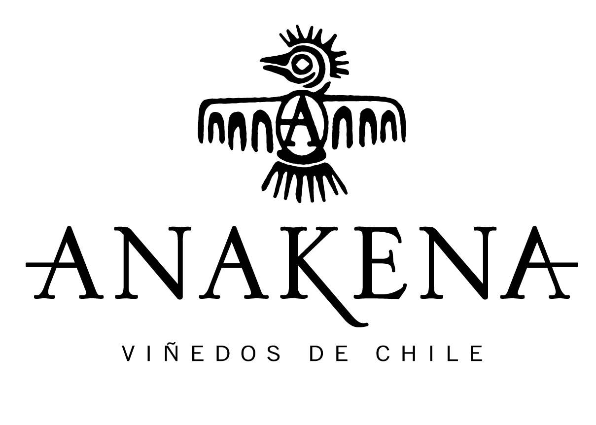 anakena wine brand logo black vinedos de chile